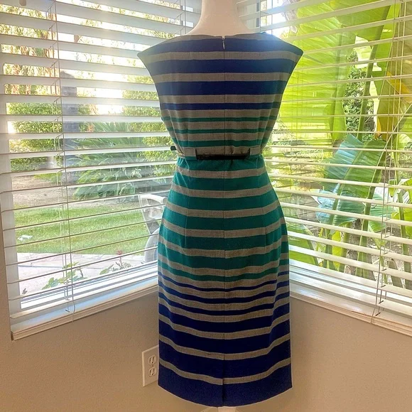 Calvin Klein Sleeveless Midi Dress w/ Belt Cinched in at waist Size 2 - Picture 8 of 15